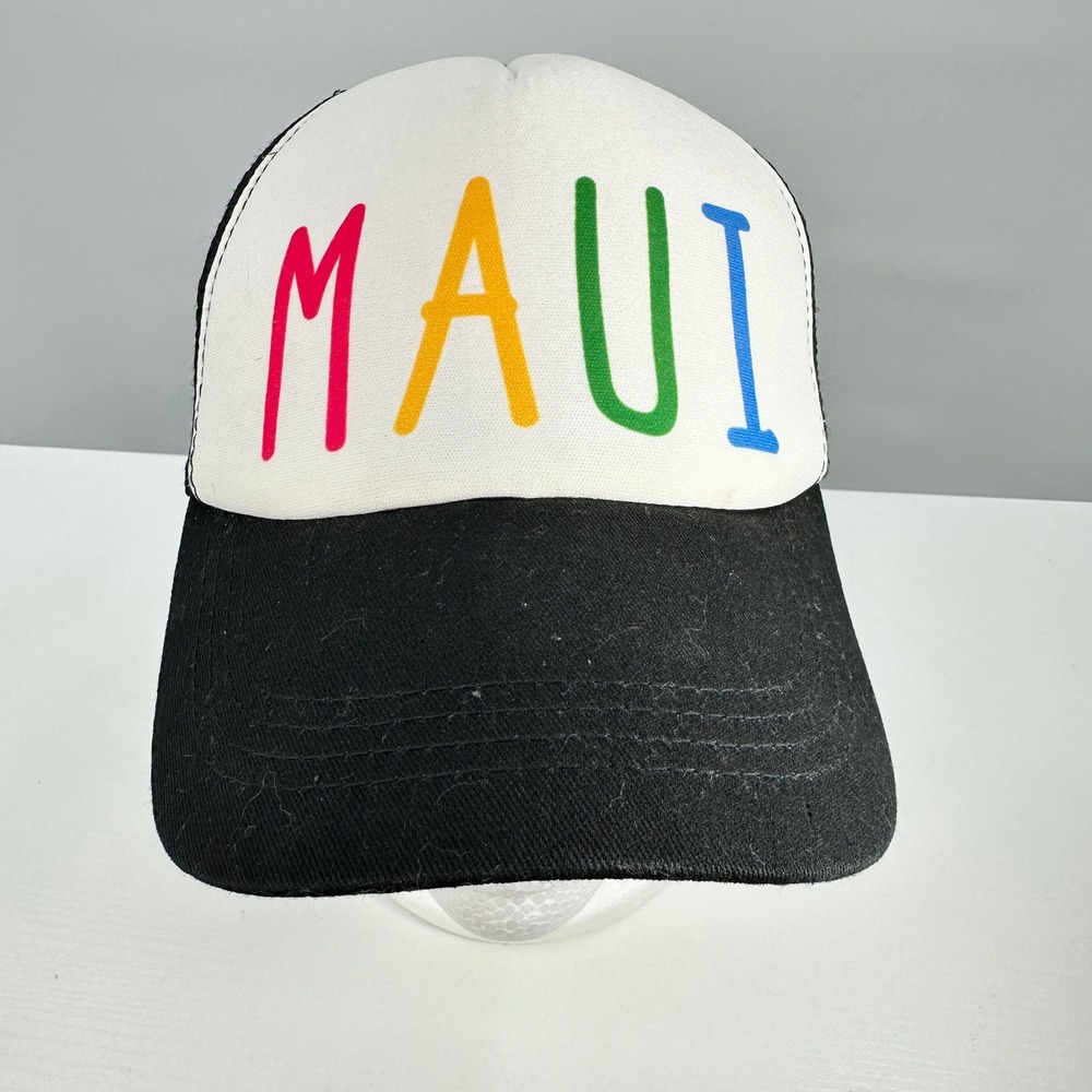 Island Crew Snapback Trucker Hat Hawaii Surf Skater Mesh Y2K Festival